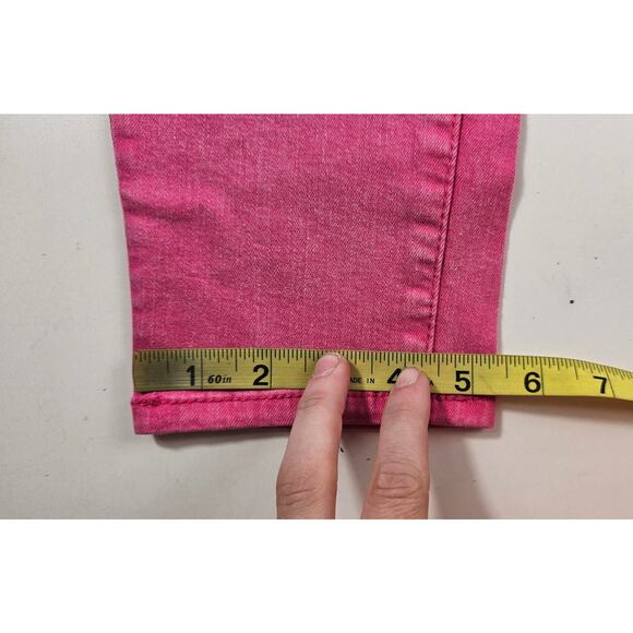 NWT Lola jegging size 8 barbie pink mid rise stretch jeans casual flirty chic - Picture 5 of 8